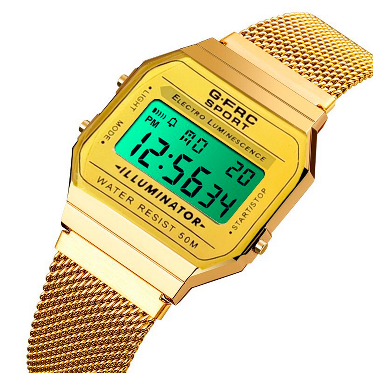 Reloj Dama G-force Mujer Digital Acero A19148 + Estuche